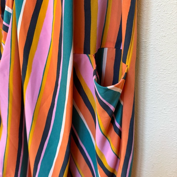 DUBGEE by Whoopi plus size colorful striped dress - Picture 8 of 9